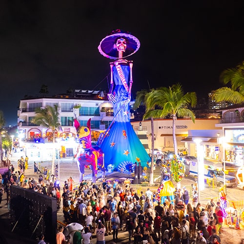 Puerto Vallarta Celebrated Dia de los Muertos with the Tallest Calavera Catrina in the World