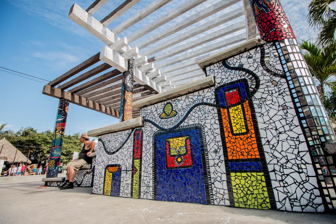 The most colorful Park of Puerto Vallarta