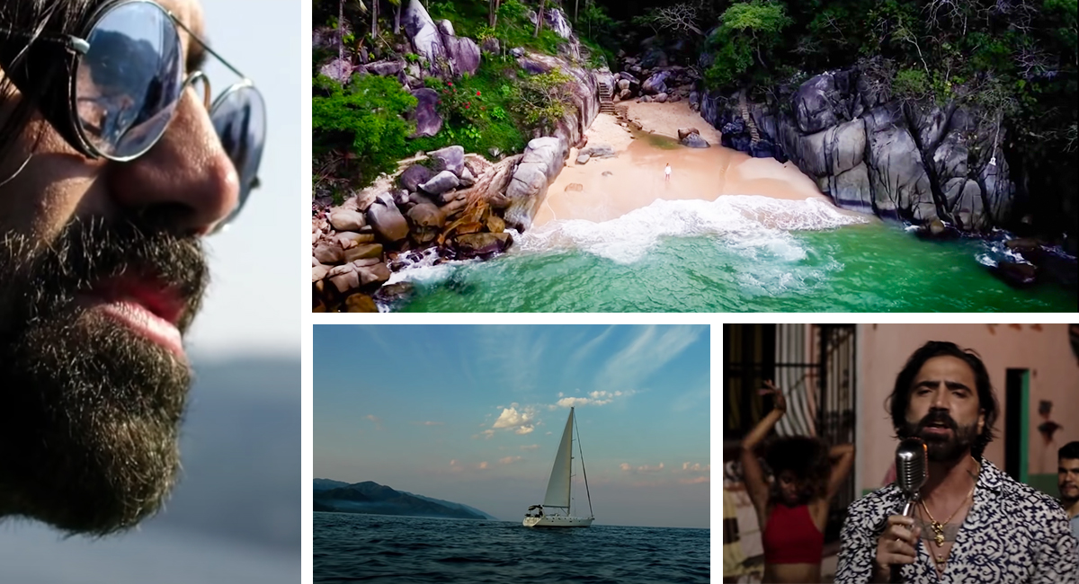 Alejandro Fernández grabó video en Puerto Vallarta